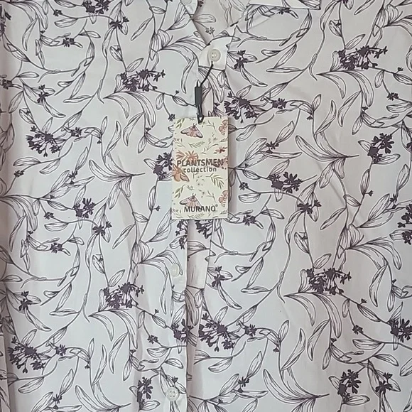 Big and Tall Button Down Men Shirt - Picture 3 of 6